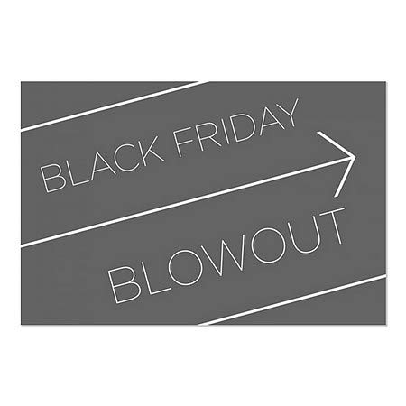 Cgsignlab | חלון Black Friday Blackout -Basic Basic נצמד בחלון | 18 x12